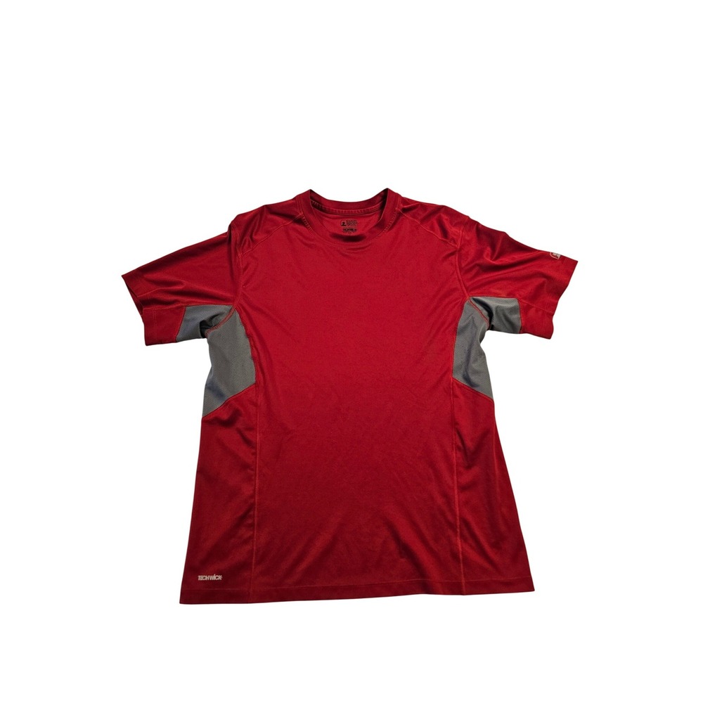 EMS Eastern‎ Mountain Sports Techwick Mens Large Red Performance T-Shirt Hiking